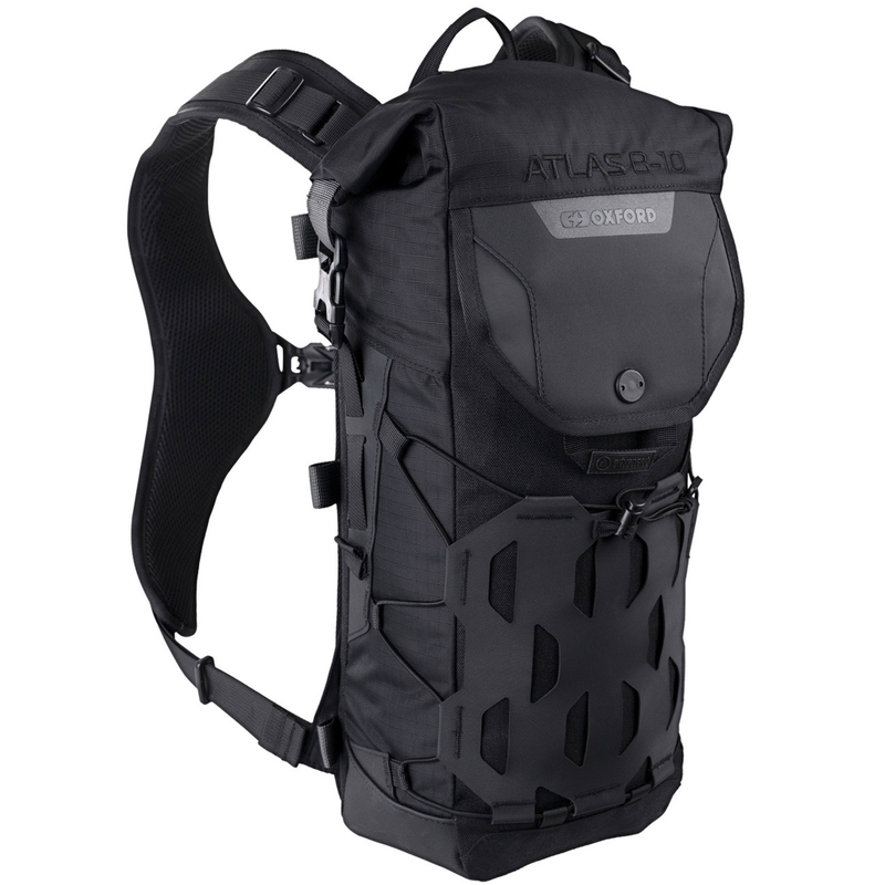 Oxford Atlas B-10 motorcykelrygsæk sort 10 l