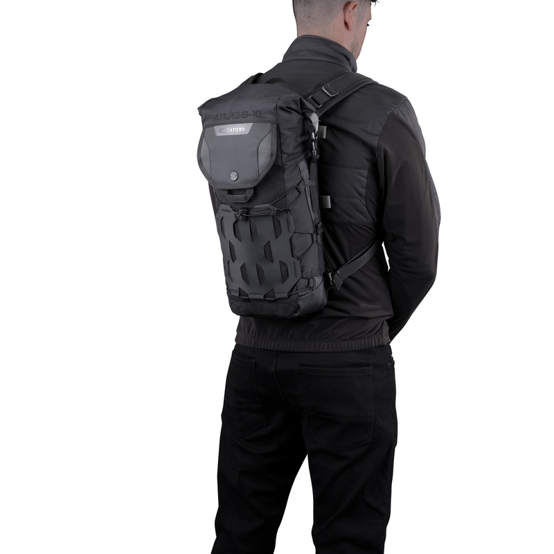 Oxford Atlas B-10 motorcykelrygsæk sort 10 l