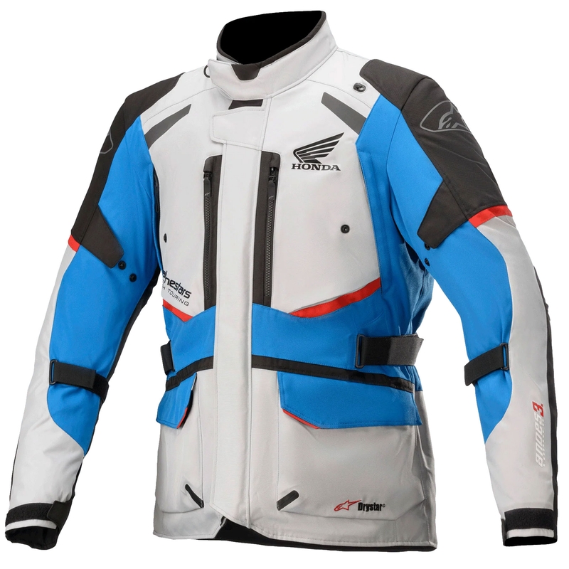 Motorcykeljakke Alpinestar Andes Drystar Honda Grå-Sort-Blå-Rød