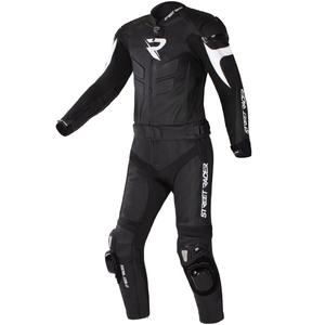 Street Racer Fast Track 2.1 læder motorcykeldragt sort-hvid