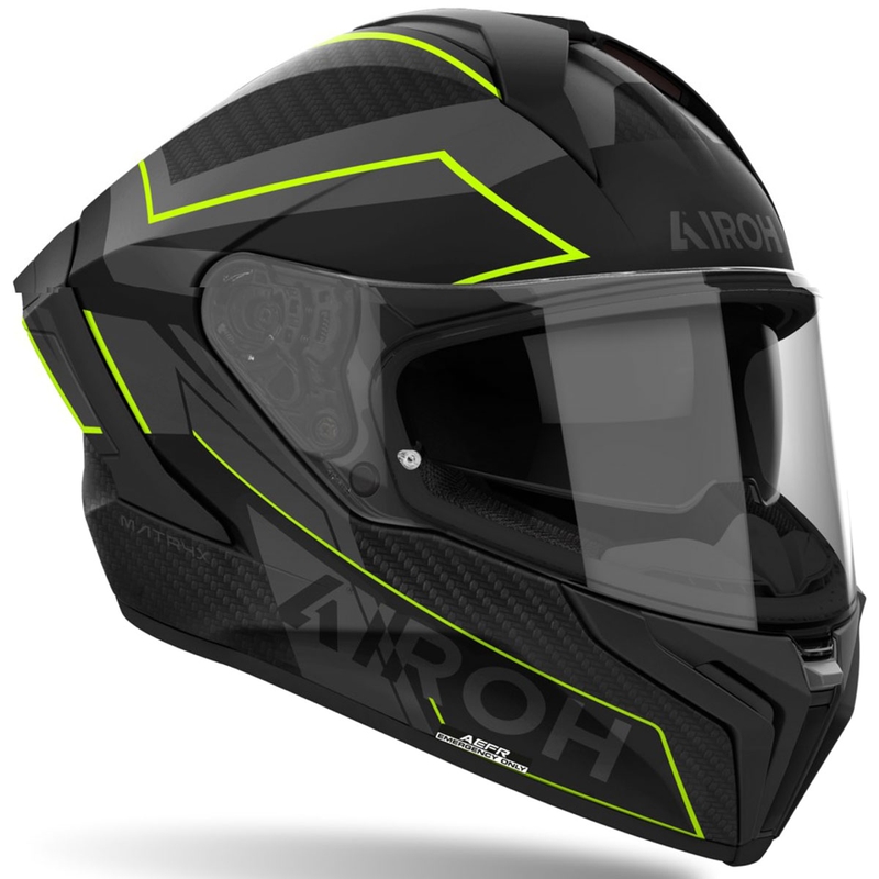 Airoh MATRYX Sentinel full face motorcykelhjelm mat gul