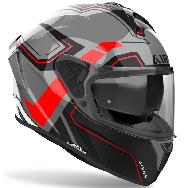 Integreret motorcykelhjelm Airoh SPARK 2 Dart blank rød