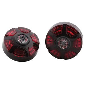 Highsider Smart ATV LED 3-i-1 baglygte, rød-sort