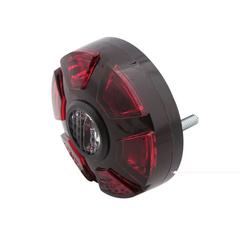 Highsider Smart ATV LED 3-i-1 baglygte, rød-sort