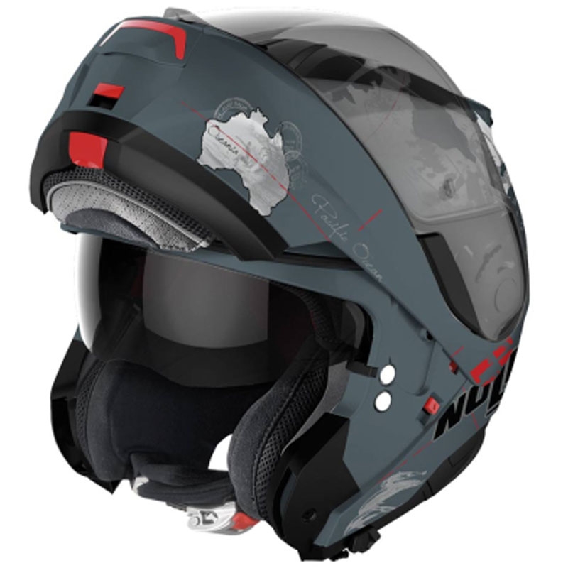 Flip-up motorcykelhjelm Nolan N100-6 Legend Checa N-COM 3