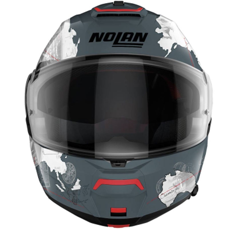 Flip-up motorcykelhjelm Nolan N100-6 Legend Checa N-COM 3
