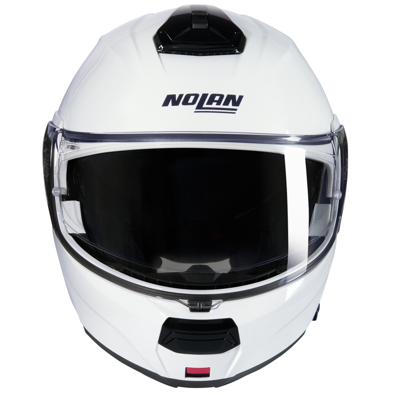 Flip-up motorcykelhjelm Nolan N100-6 Classico N-COM 305 hvid