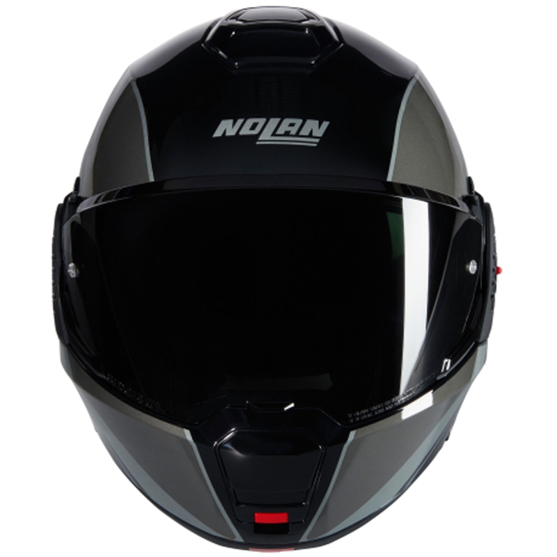 Flip-up motorcykelhjelm Nolan N120-1 Verniciatura Speciale N-COM 341 sort-grå