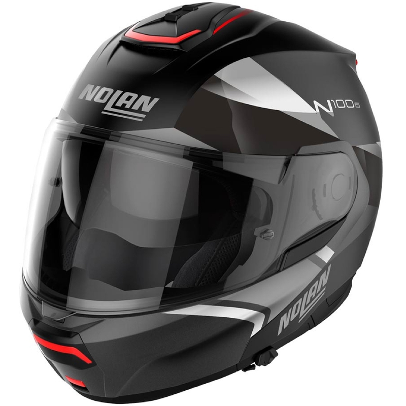 Flip-up motorcykelhjelm Nolan N100-6 Paloma N-COM 25 sort