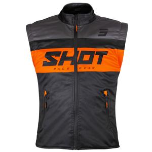 Shot Bodywarmer Lite motorcykelvest sort-orange