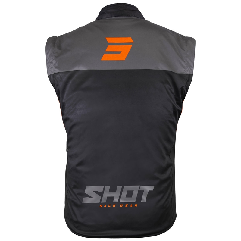 Shot Bodywarmer Lite motorcykelvest sort-orange