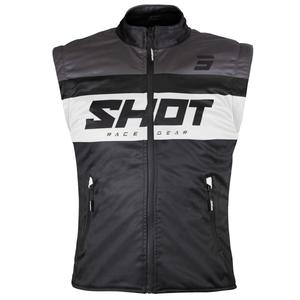 Shot Bodywarmer Lite motorcykelvest sort-hvid