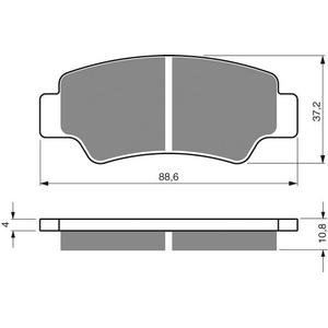 Brzdové destičky GOLDFREN AD