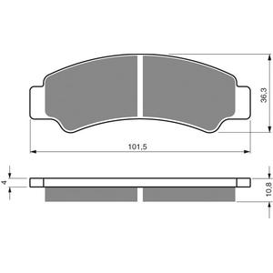 Brzdové destičky GOLDFREN K5