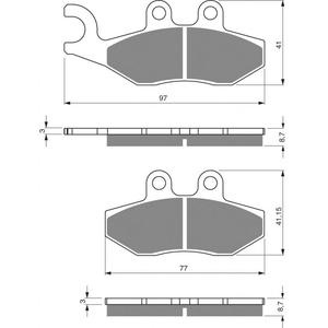 Brzdové destičky GOLDFREN K5
