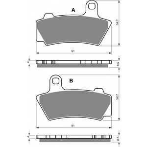 Brzdové destičky GOLDFREN AD