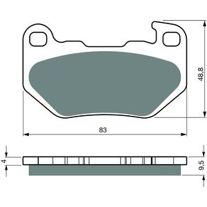 Brzdové destičky GOLDFREN AD