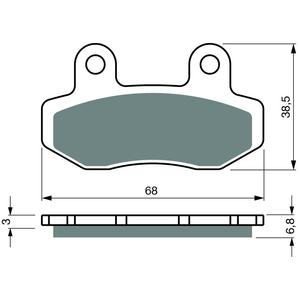 Brzdové destičky GOLDFREN S3