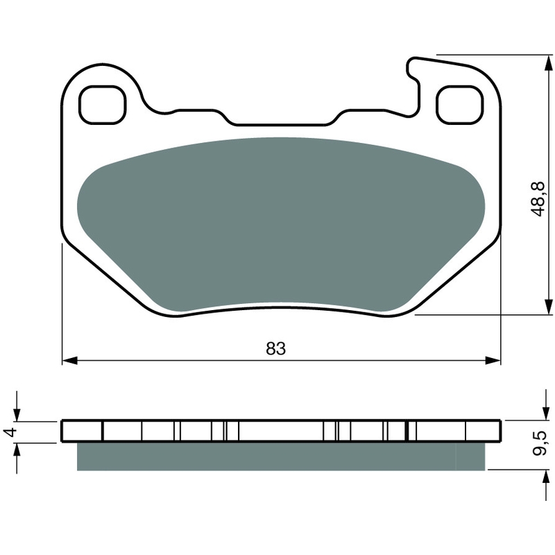 Brzdové destičky GOLDFREN S33 STREET REAR