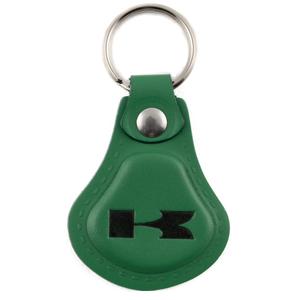 Lædernøglering Kawasaki mørkegrøn