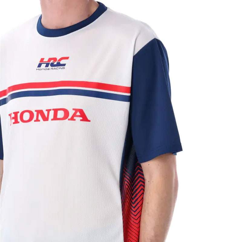 Honda HRC T-shirt i teknisk stof, hvid