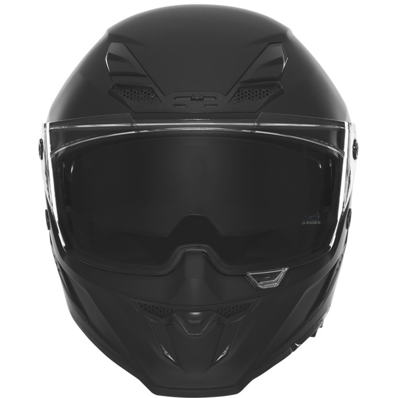 NOX Exlusiv Goliath fullface motorcykelhjelm, matsort
