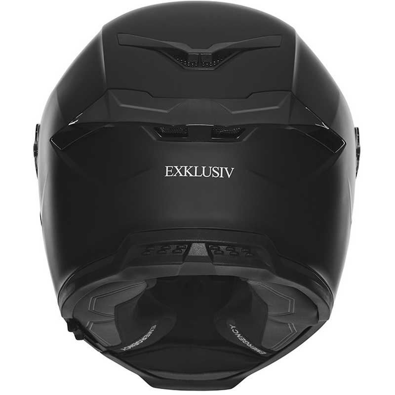 NOX Exlusiv Goliath fullface motorcykelhjelm, matsort