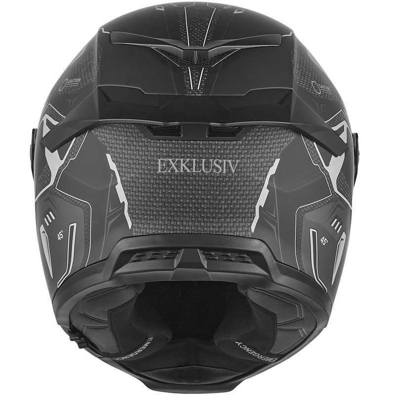 NOX Exclusive Goliath Berserk Integralhjelm, Matsort/Titanium