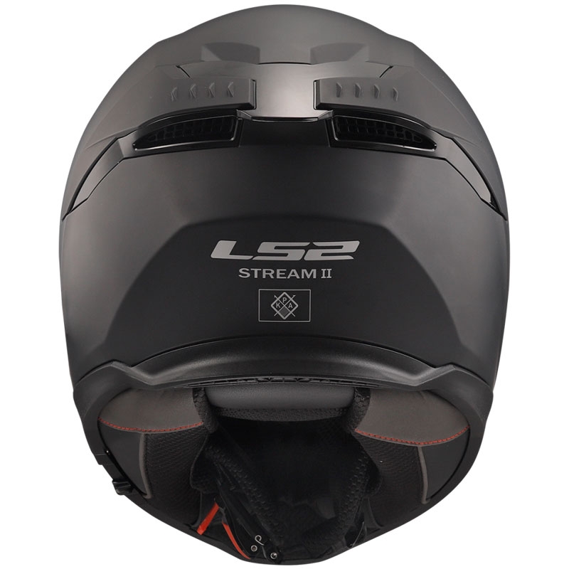 LS2 FF808 Stream II integreret motorcykelhjelm sort mat