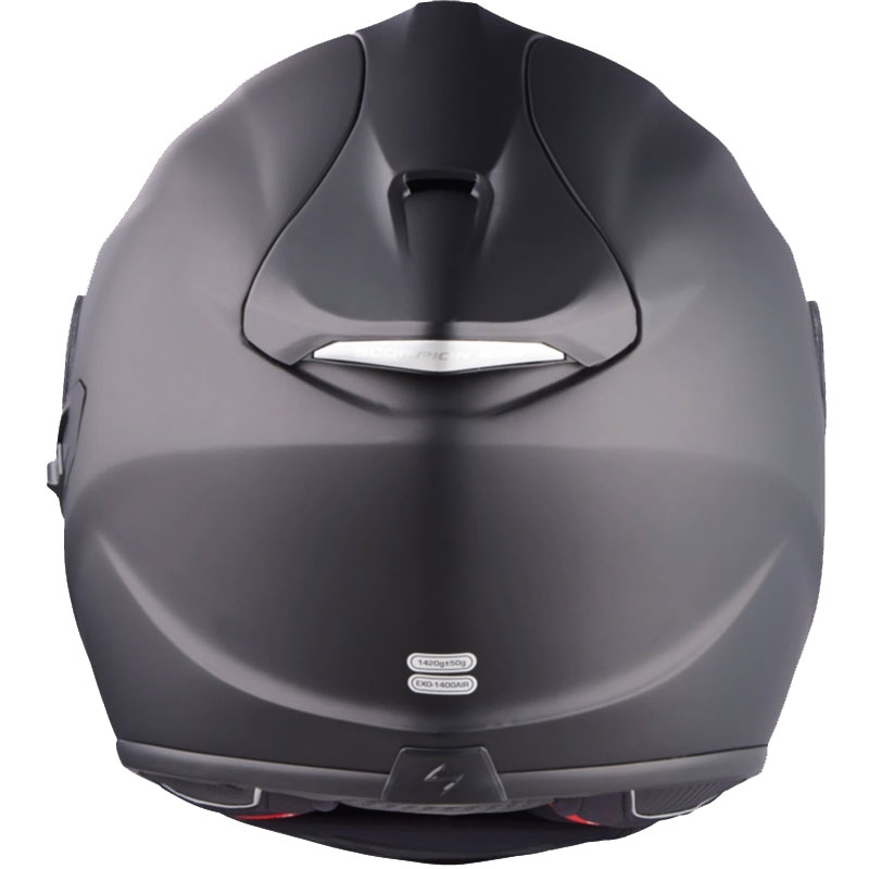 Integreret motorcykelhjelm Scorpion EXO-1400 EVO II Air Solid mat sort udsalg