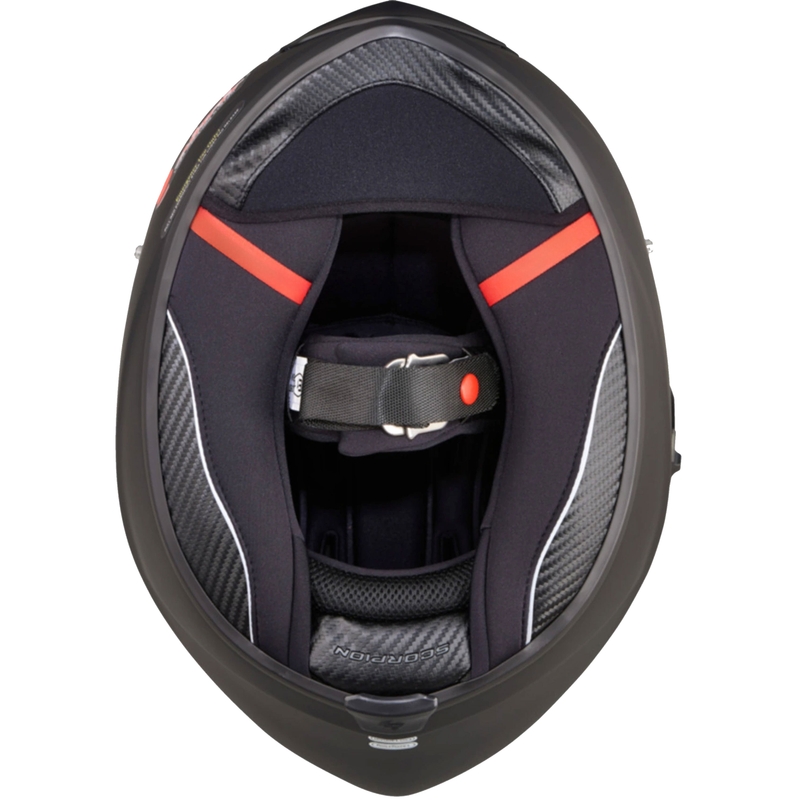 Integreret motorcykelhjelm Scorpion EXO-1400 EVO II Air Solid mat sort udsalg