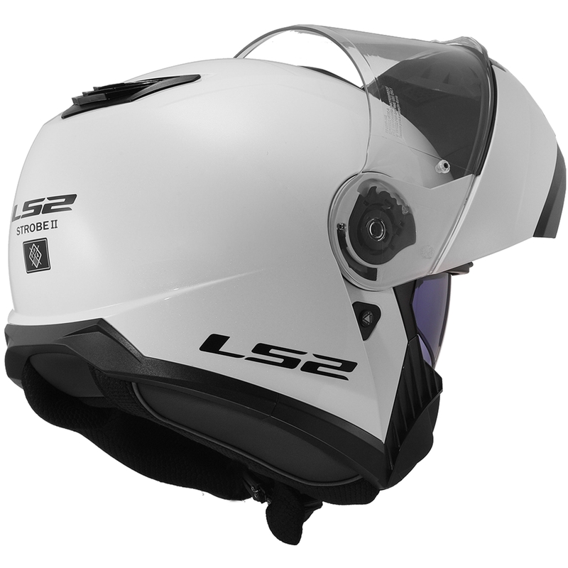 Flip-up hjelm LS2 FF908 Strobe II hvid blank