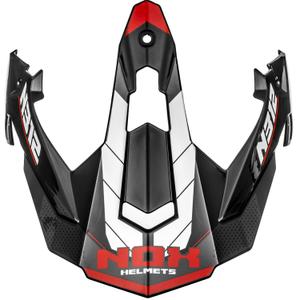 Visir til motorcykelhjelme NOX N312 Vapor hvid-sort-rød
