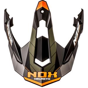 Visir til motorcykelhjelme NOX N312 Vapor mat khaki-orange