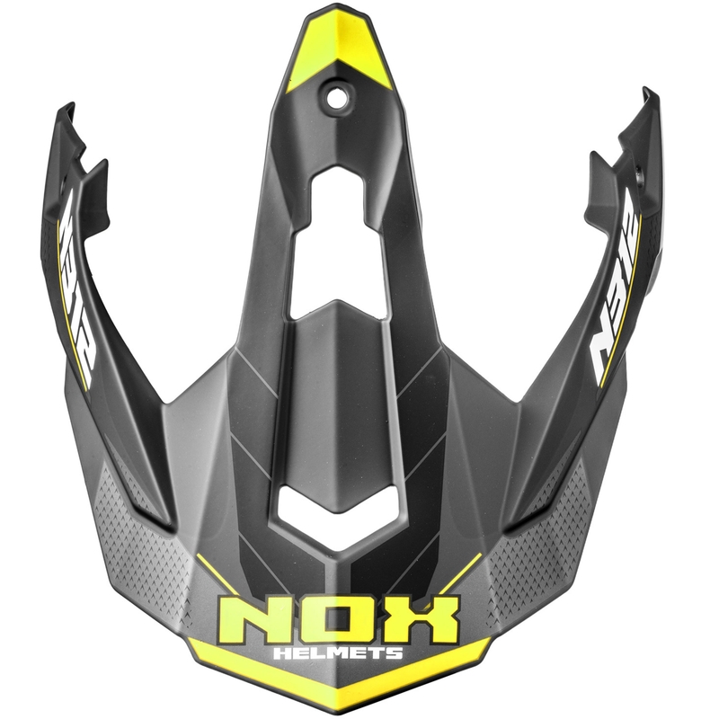 Visir til motorcykelhjelme NOX N312 Vapor mat sort-gul