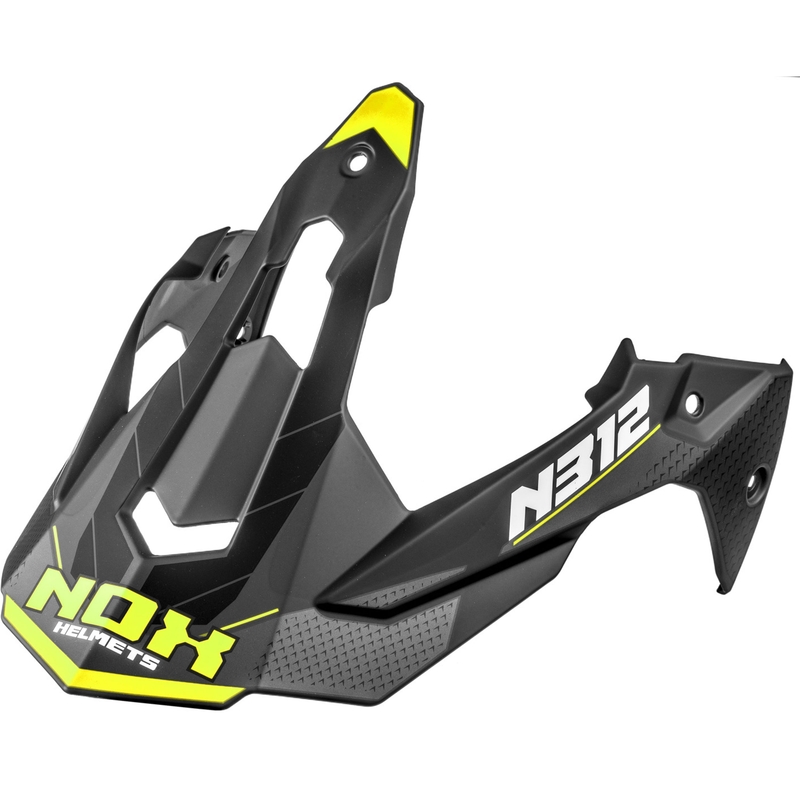 Visir til motorcykelhjelme NOX N312 Vapor mat sort-gul