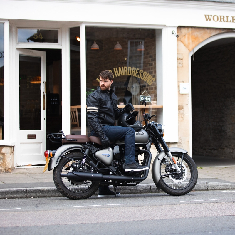 Oxford Holton motorcykeljakke sort