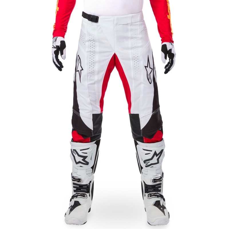 Alpinestars Techstar motocrossbukser limited edition dyb sort-hvid-fluo rød-orange