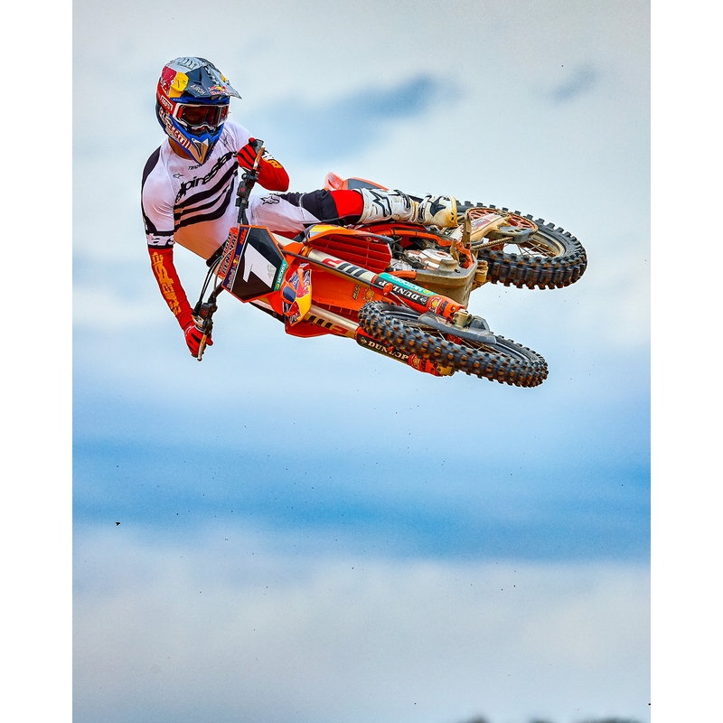 Alpinestars Techstar motocrossbukser limited edition dyb sort-hvid-fluo rød-orange