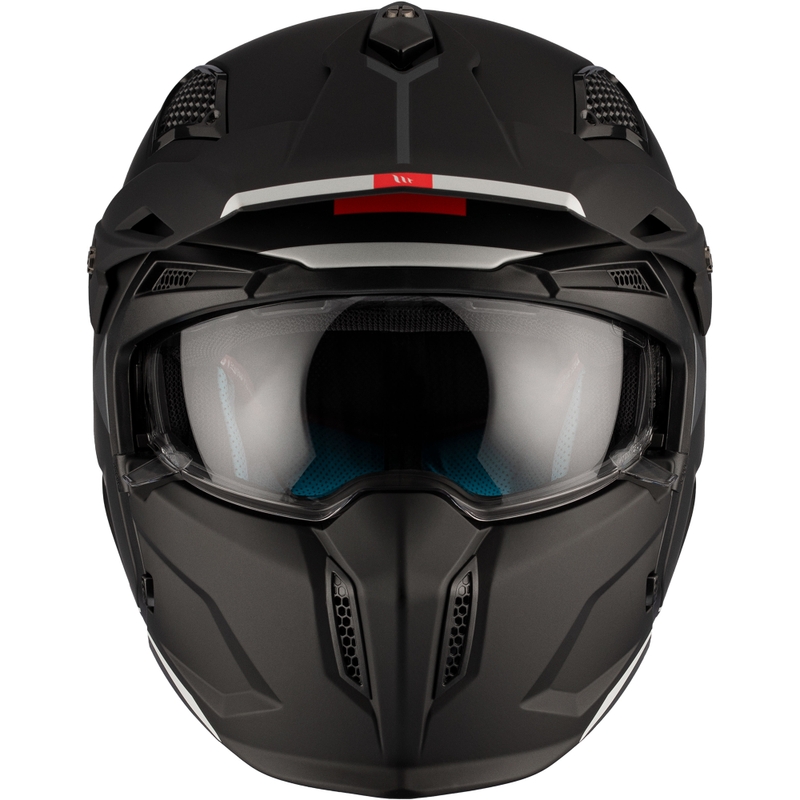 Åbenhjelm med maske MT Streetfighter SV S Solid A1 sort mat