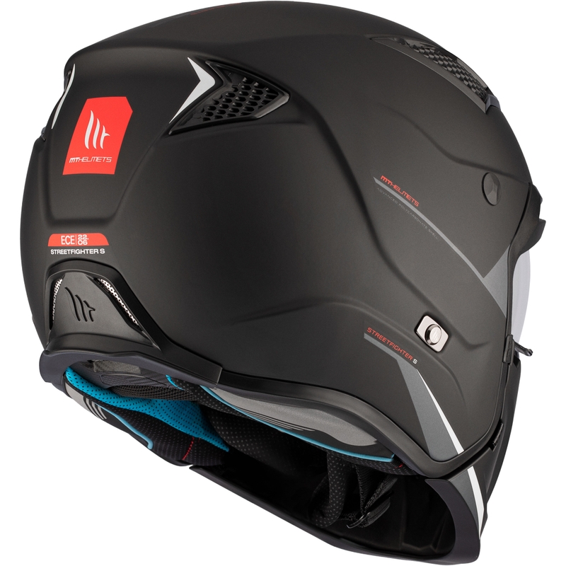 Åbenhjelm med maske MT Streetfighter SV S Solid A1 sort mat
