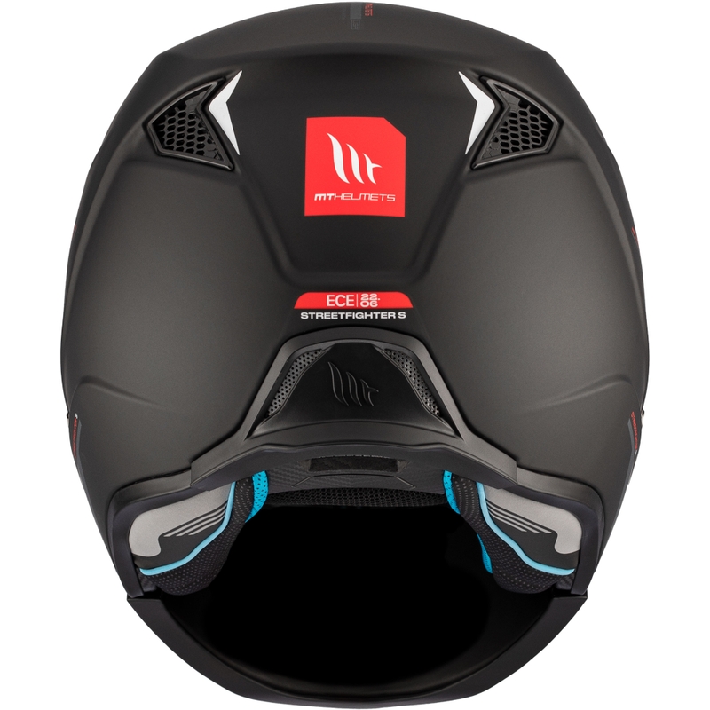 Åbenhjelm med maske MT Streetfighter SV S Solid A1 sort mat