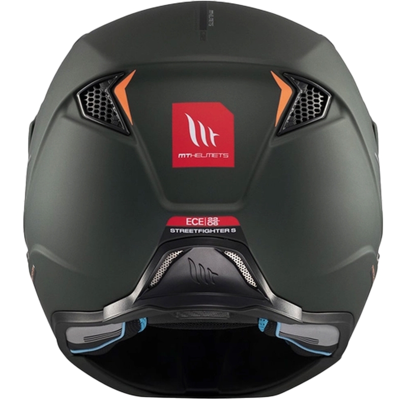 Åben hjelm med maske MT Streetfighter SV S Solid A6 matgrøn