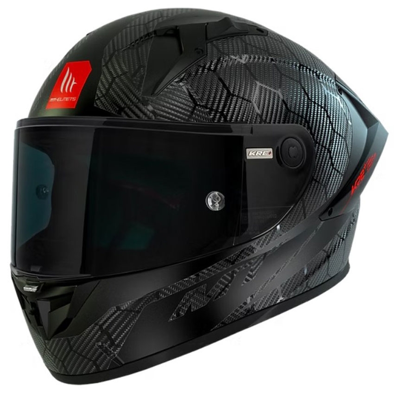 Integralhjelm MT KRE+ Carbon Solid A11 blank sort