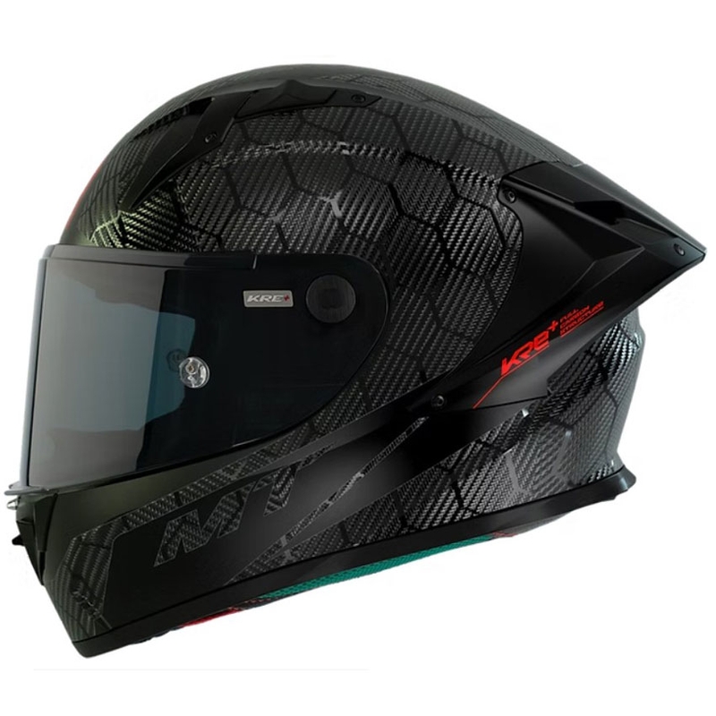 Integralhjelm MT KRE+ Carbon Solid A11 blank sort