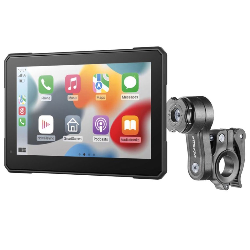 Interphone SYNC70 ESSENTIAL Apple CarPlay og Android Auto display til motorcykler