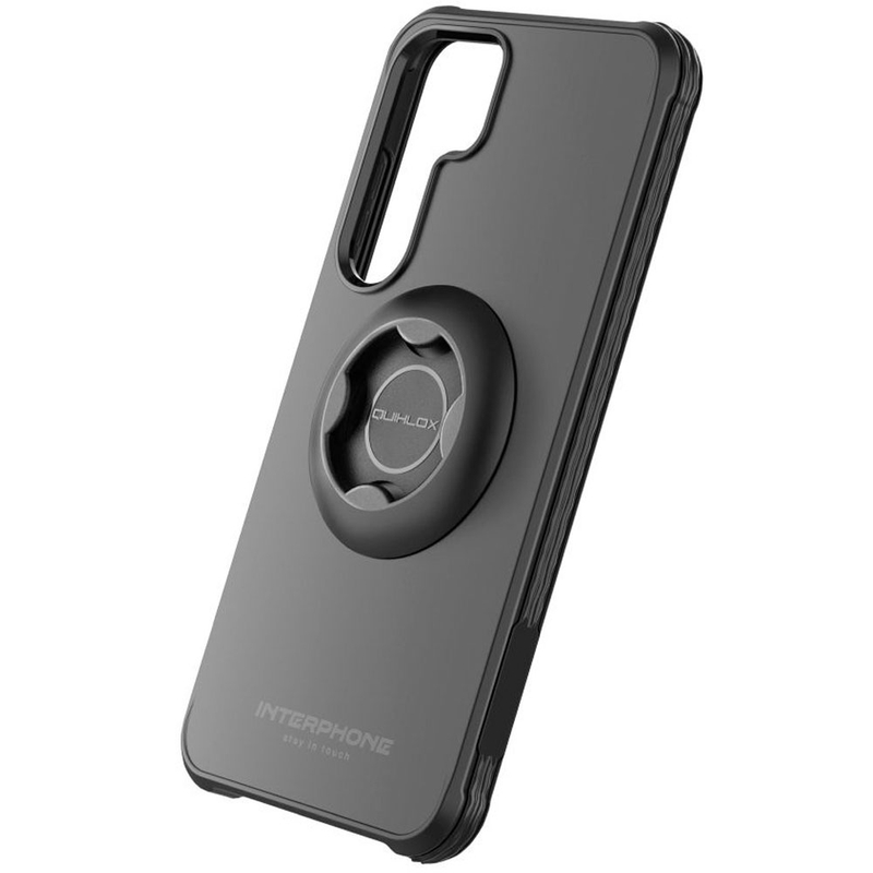 Interphone QUIKLOX Tetraforce beskyttelsescover til Samsung Galaxy S25, sort