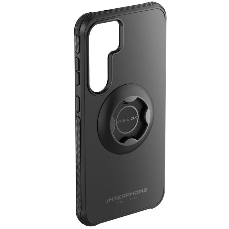 Interphone QUIKLOX Tetraforce beskyttelsescover til Samsung Galaxy S25, sort