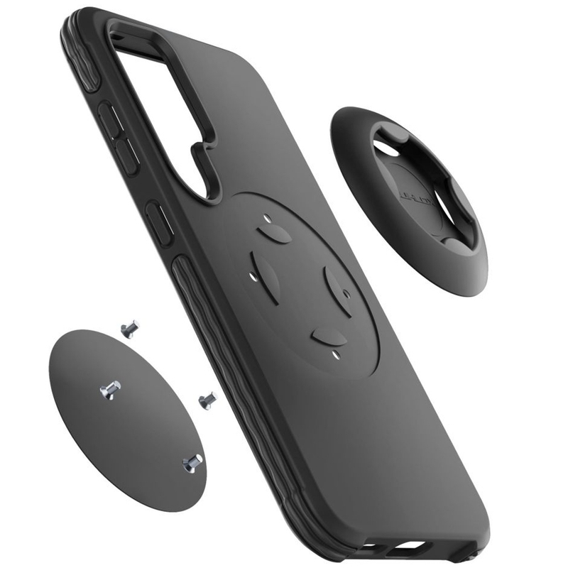 Interphone QUIKLOX Tetraforce beskyttelsescover til Samsung Galaxy S25 Ultra, sort