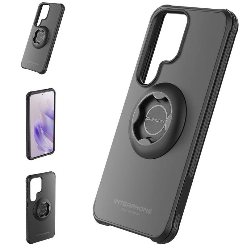 Interphone QUIKLOX Tetraforce beskyttelsescover til Samsung Galaxy S25 Ultra, sort